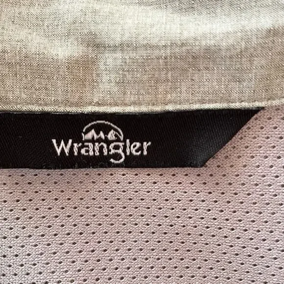 Wrangler Sage Green Short Sleeve Outdoor Sport Shirt Mens 2XL Gorpcore Utility - Picture 7 of 9